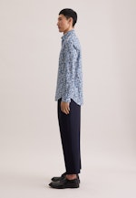 Slim Business shirt Print in Türkis |  Seidensticker Onlineshop