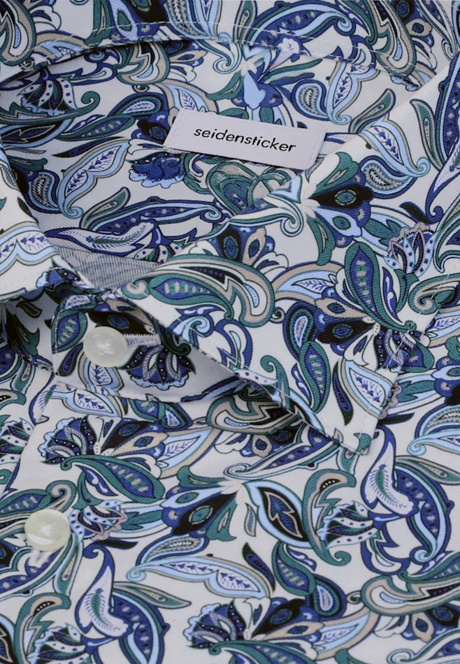 Slim Chemise d'affaires Imprimé dans Turquoise | Boutique en ligne Seidensticker