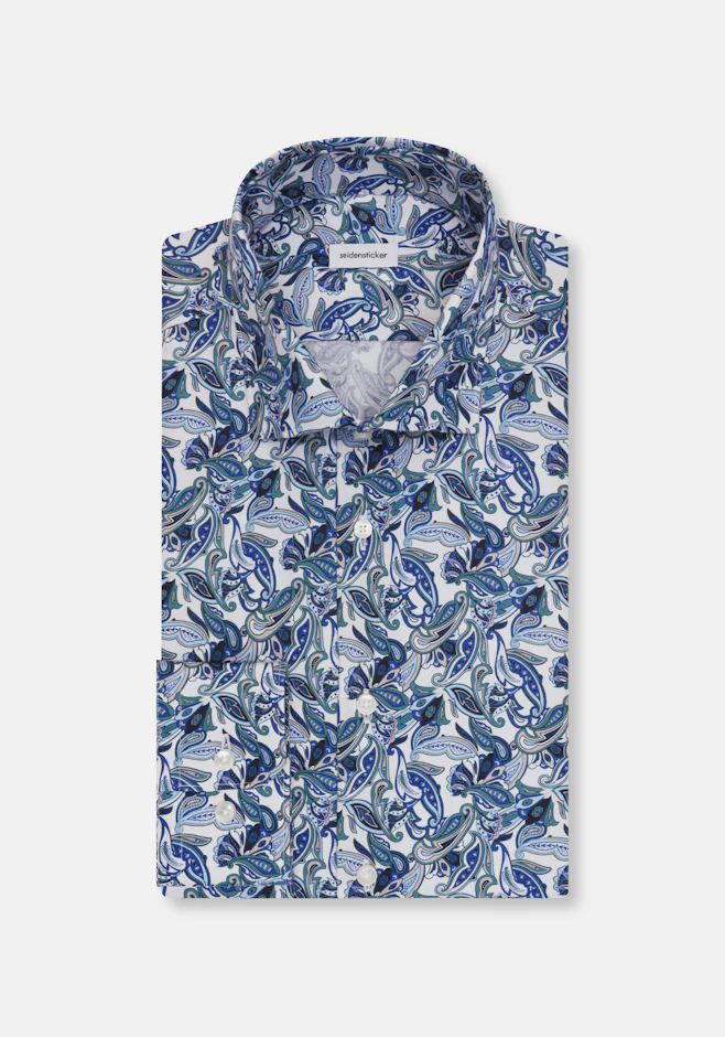 Slim Chemise d'affaires Imprimé dans Turquoise | Boutique en ligne Seidensticker