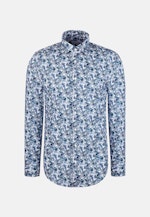 Slim Business shirt Print in Türkis |  Seidensticker Onlineshop
