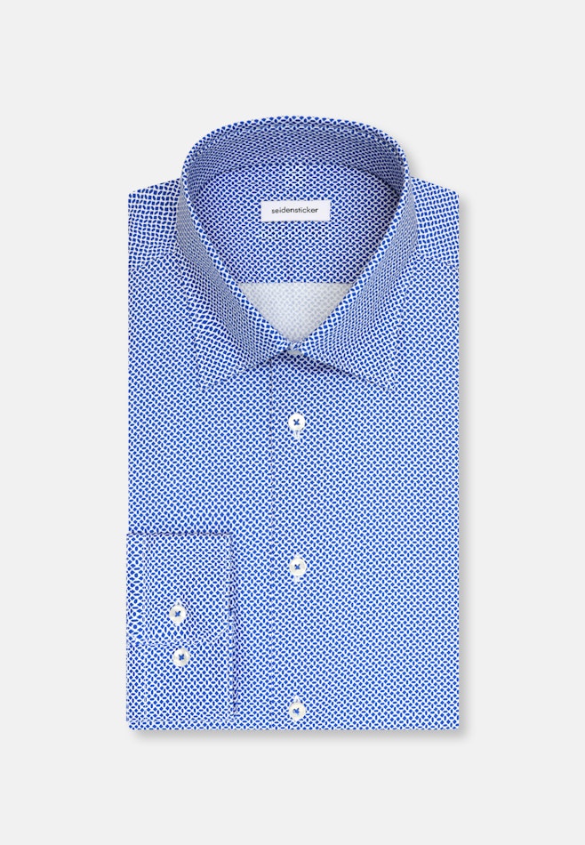 Shaped Chemise d'affaires Imprimé dans Bleu Moyen | Boutique en ligne Seidensticker