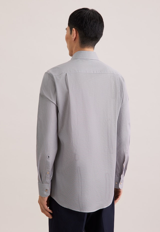 Comfort Business Hemd Druck in Beige |  Seidensticker Onlineshop