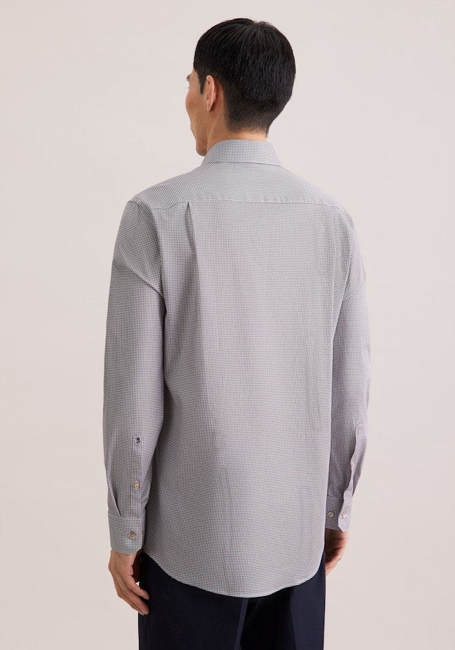 Comfort Business Hemd Druck in Beige | Seidensticker Onlineshop