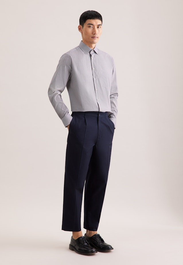 Regular Business shirt Print in Beige |  Seidensticker Onlineshop