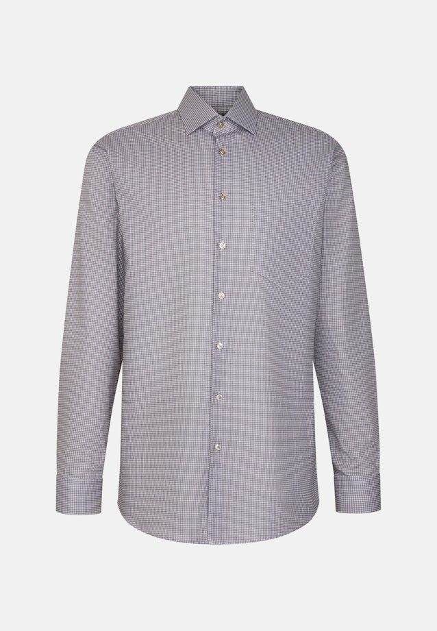 Regular Business Hemd Druck in Beige |  Seidensticker Onlineshop