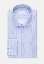 Regular Business Hemd Druck in Hellblau |  Seidensticker Onlineshop