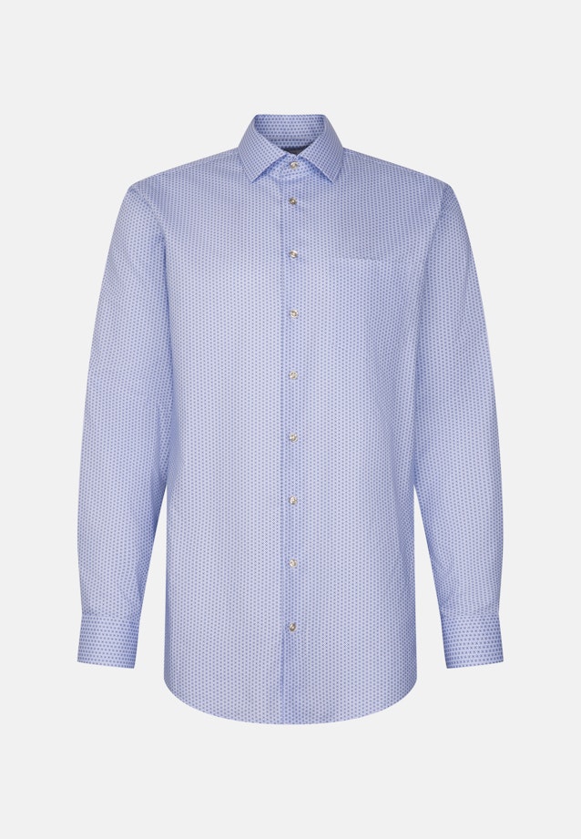 Regular Business Hemd Druck in Hellblau |  Seidensticker Onlineshop