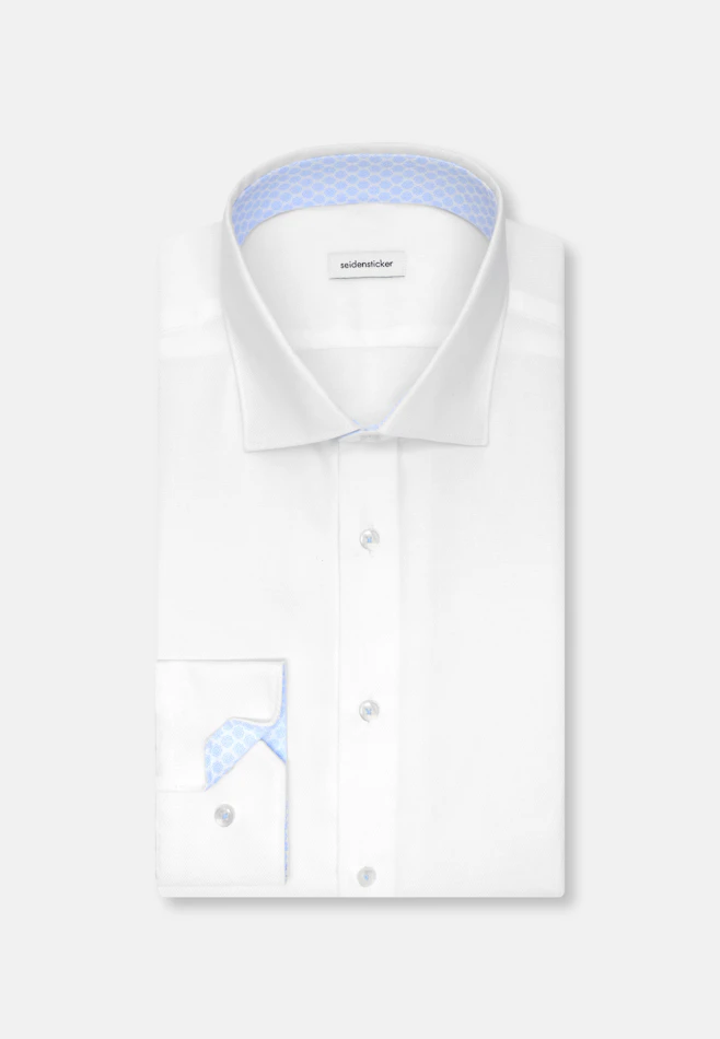 Shaped Chemise d'affaires Structure dans Blanc | Boutique en ligne Seidensticker