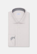 Shaped Business Hemd Struktur in Beige |  Seidensticker Onlineshop