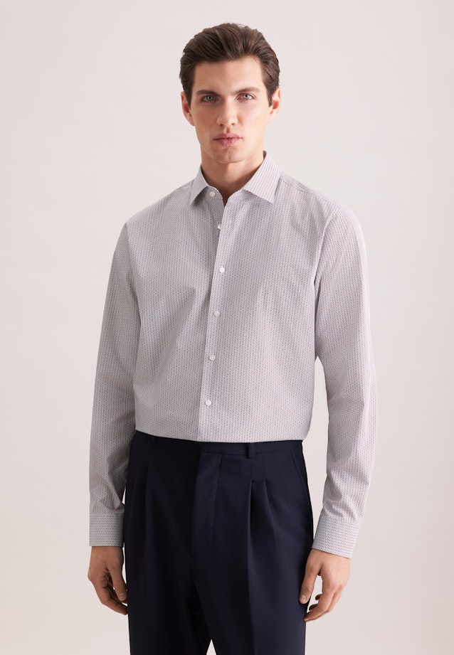 Shaped Business shirt Print in Rot |  Seidensticker Onlineshop