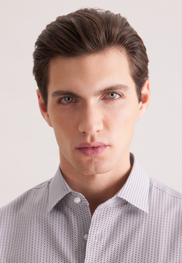 Shaped Business shirt Print in Rot |  Seidensticker Onlineshop