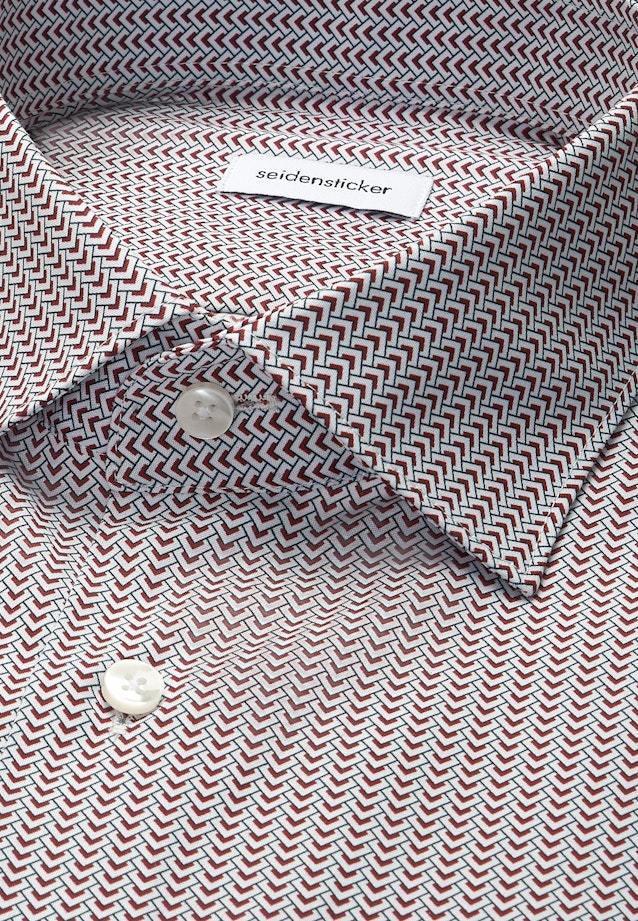Shaped Business shirt Print in Rot |  Seidensticker Onlineshop