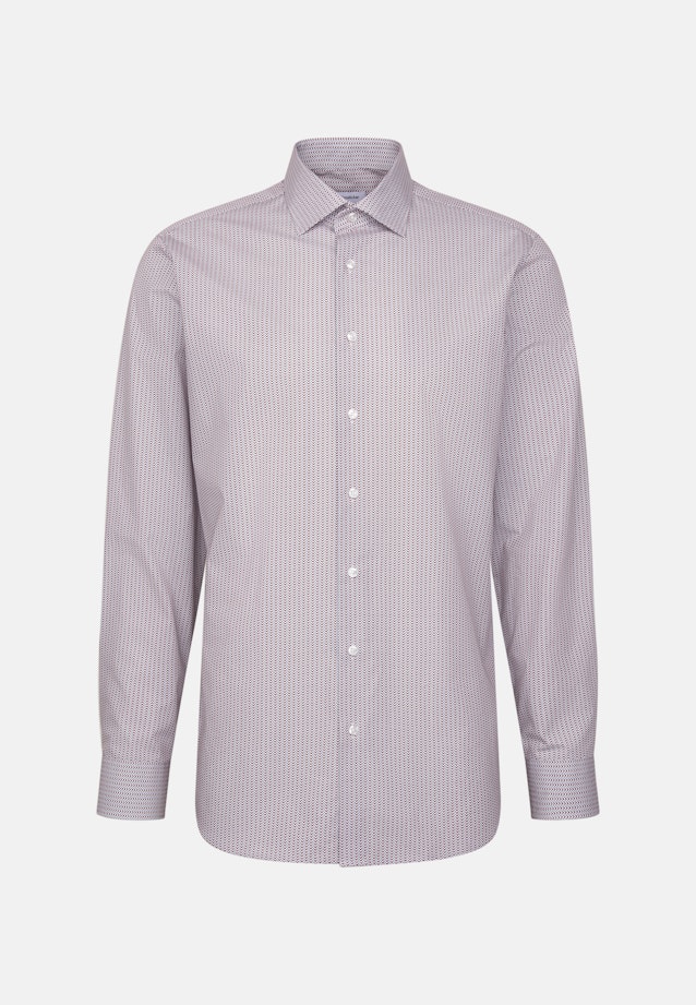 Shaped Business Hemd Druck in Rot |  Seidensticker Onlineshop