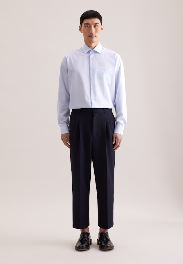 Regular Business Hemd Streifen in Hellblau |  Seidensticker Onlineshop