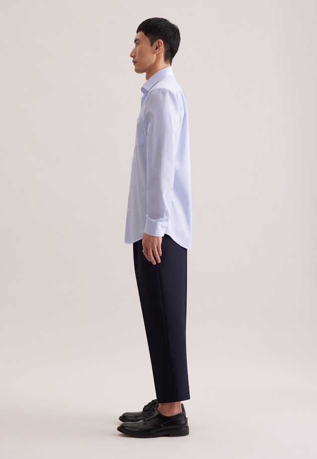 Regular Business Hemd Streifen in Hellblau |  Seidensticker Onlineshop