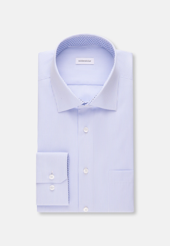Regular Chemise d'affaires rayures dans Bleu Clair | Boutique en ligne Seidensticker