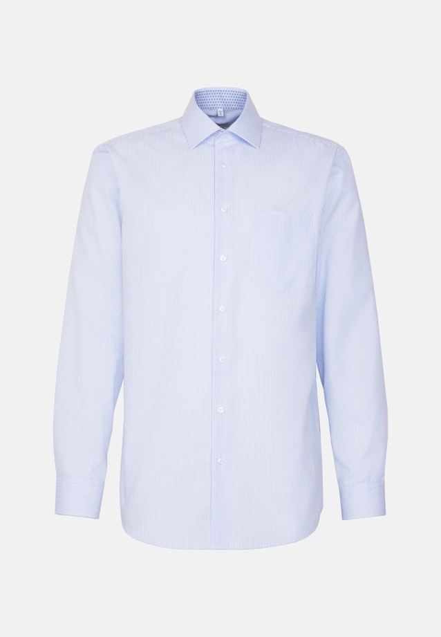 Regular Business Hemd Streifen in Hellblau |  Seidensticker Onlineshop