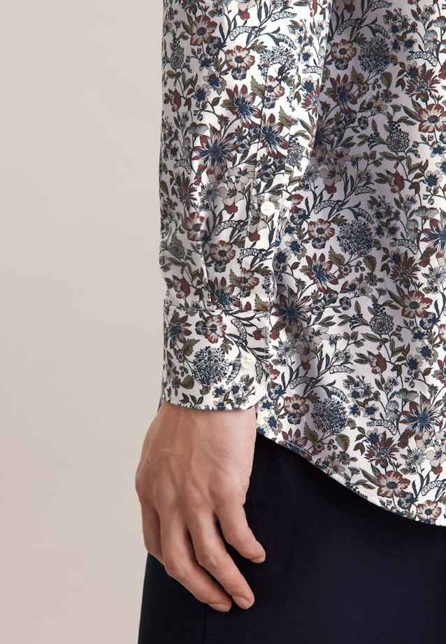 Regular Business Hemd Druck in Grün |  Seidensticker Onlineshop