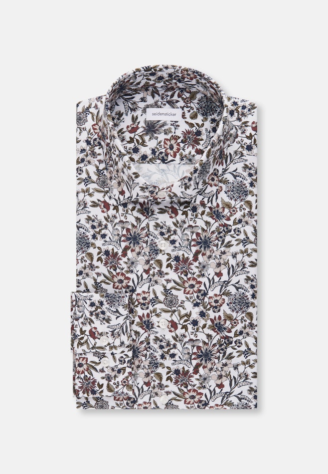 Regular Business Hemd Druck in Grün | Seidensticker Onlineshop