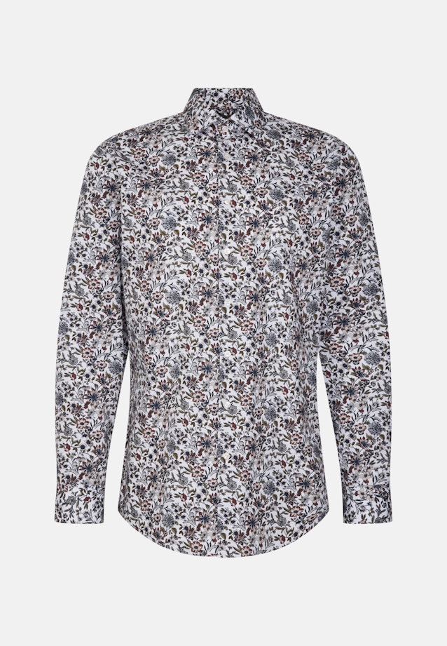 Regular Business Hemd Druck in Grün |  Seidensticker Onlineshop