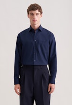 Regular Business Hemd Uni in Dunkelblau |  Seidensticker Onlineshop