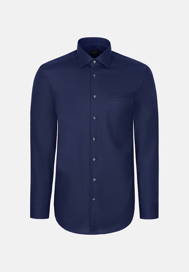 Regular Business Hemd Uni in Dunkelblau |  Seidensticker Onlineshop