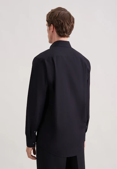 Regular Business Hemd Uni in Schwarz |  Seidensticker Onlineshop