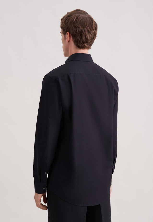 Regular Business Hemd Uni in Schwarz |  Seidensticker Onlineshop