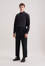 Regular Business Hemd Uni in Schwarz |  Seidensticker Onlineshop