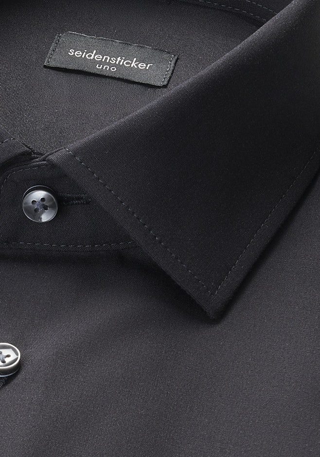 Regular Chemise d'affaires Uni dans Noir | Boutique en ligne Seidensticker