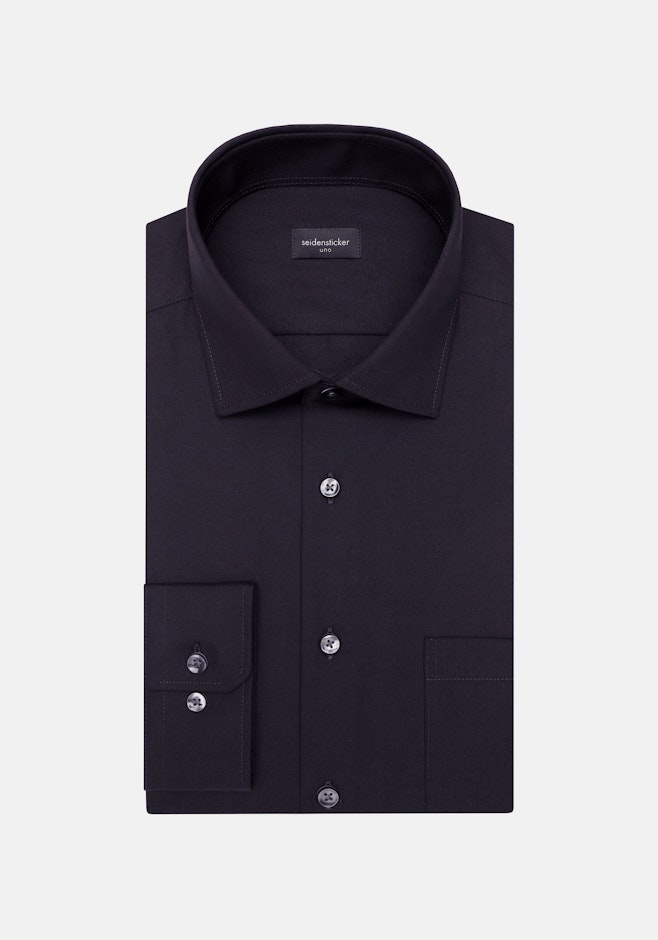 Regular Chemise d'affaires Uni dans Noir | Boutique en ligne Seidensticker