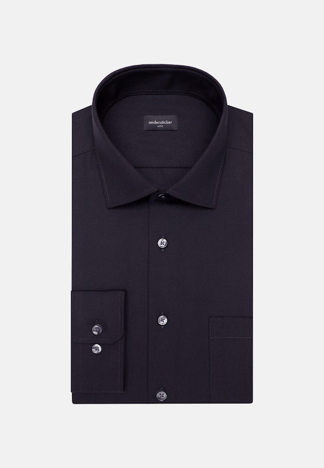 Regular Business Hemd Uni in Schwarz |  Seidensticker Onlineshop