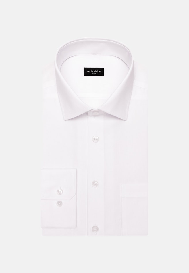 Regular Chemise d'affaires Uni dans Blanc | Boutique en ligne Seidensticker