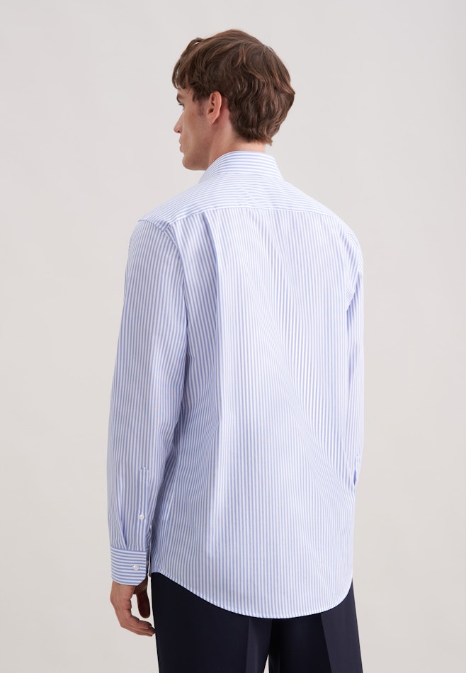 Regular Business Hemd Uni in Mittelblau | Seidensticker Onlineshop