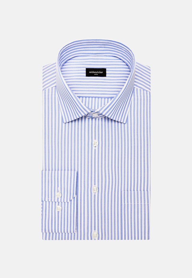 Regular Business Hemd Uni in Mittelblau |  Seidensticker Onlineshop