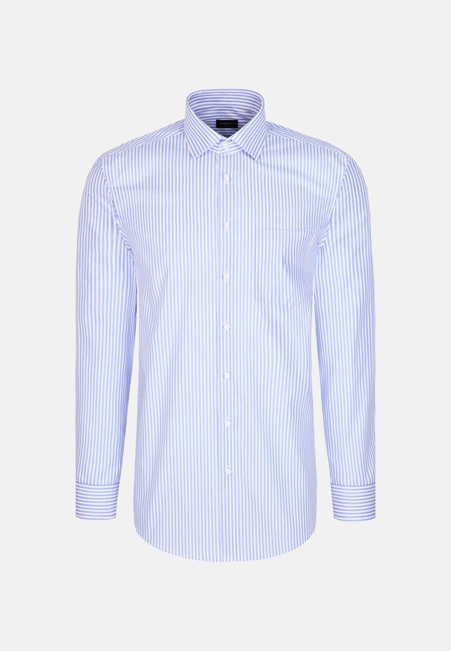 Regular Business Hemd Uni in Mittelblau |  Seidensticker Onlineshop