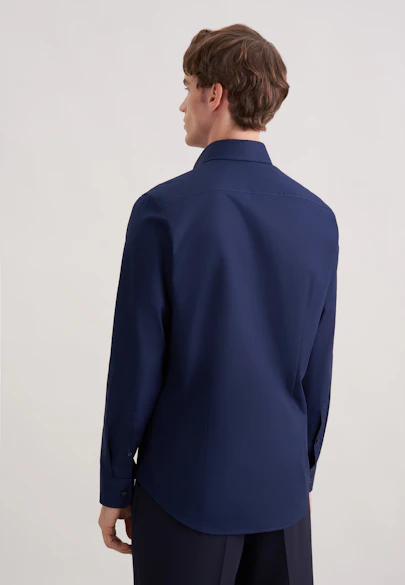 Slim Business Hemd Uni in Dunkelblau |  Seidensticker Onlineshop