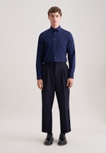 Slim Business Hemd Uni in Dunkelblau |  Seidensticker Onlineshop
