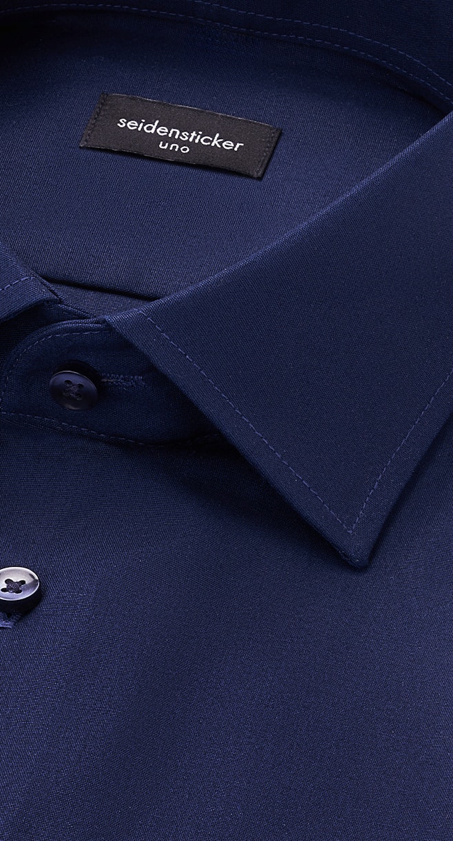 Slim Business Hemd Uni in Dunkelblau | Seidensticker Onlineshop