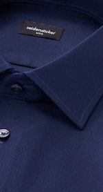 Slim Business Hemd Uni in Dunkelblau |  Seidensticker Onlineshop