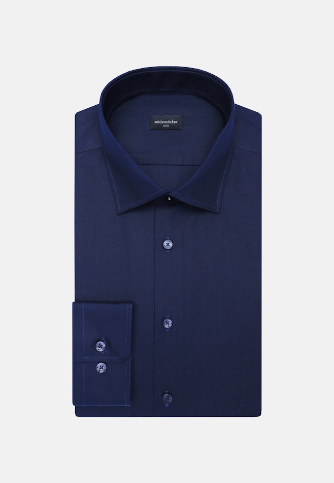 Slim Business shirt Uni in Dunkelblau | Seidensticker online shop