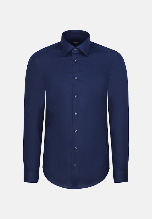 Slim Business Hemd Uni in Dunkelblau |  Seidensticker Onlineshop