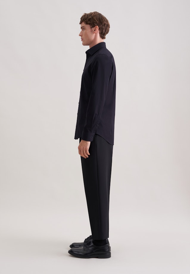Slim Business Hemd Uni in Schwarz |  Seidensticker Onlineshop