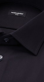 Slim Business Hemd Uni in Schwarz |  Seidensticker Onlineshop
