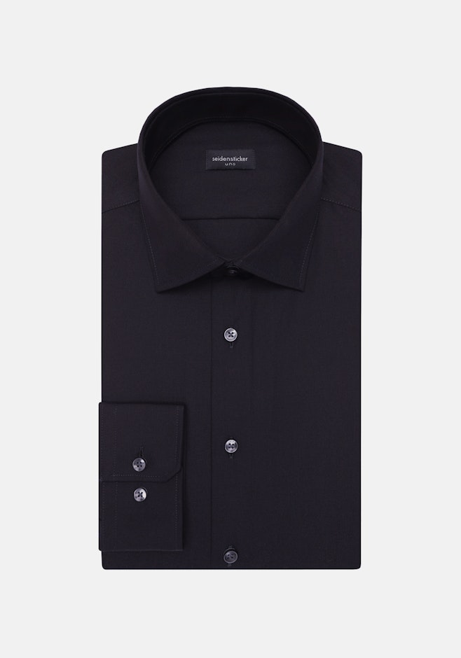 Slim Chemise d'affaires Uni dans Noir | Boutique en ligne Seidensticker