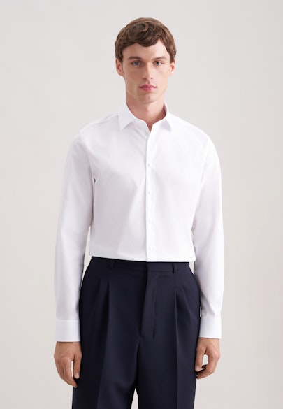 Slim Business Hemd Uni in Weiß |  Seidensticker Onlineshop