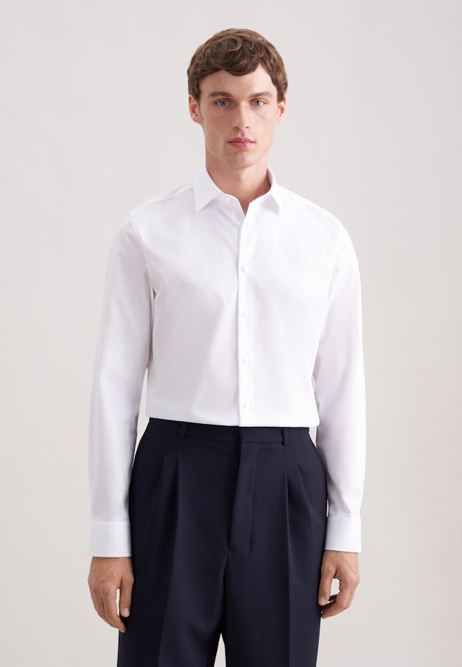 Slim Business Hemd Uni in Weiß | Seidensticker Onlineshop