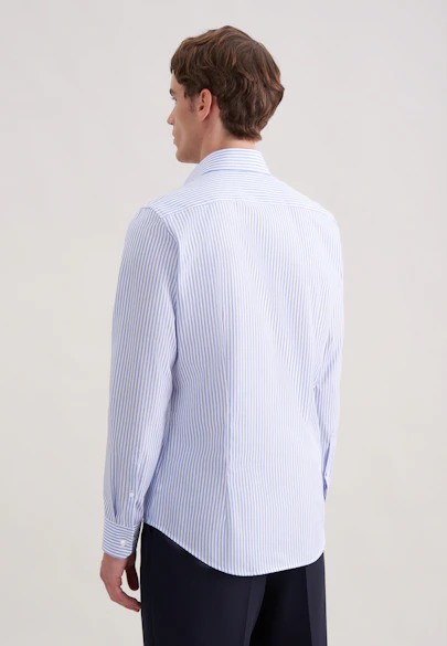Slim Business Hemd Uni in Mittelblau |  Seidensticker Onlineshop