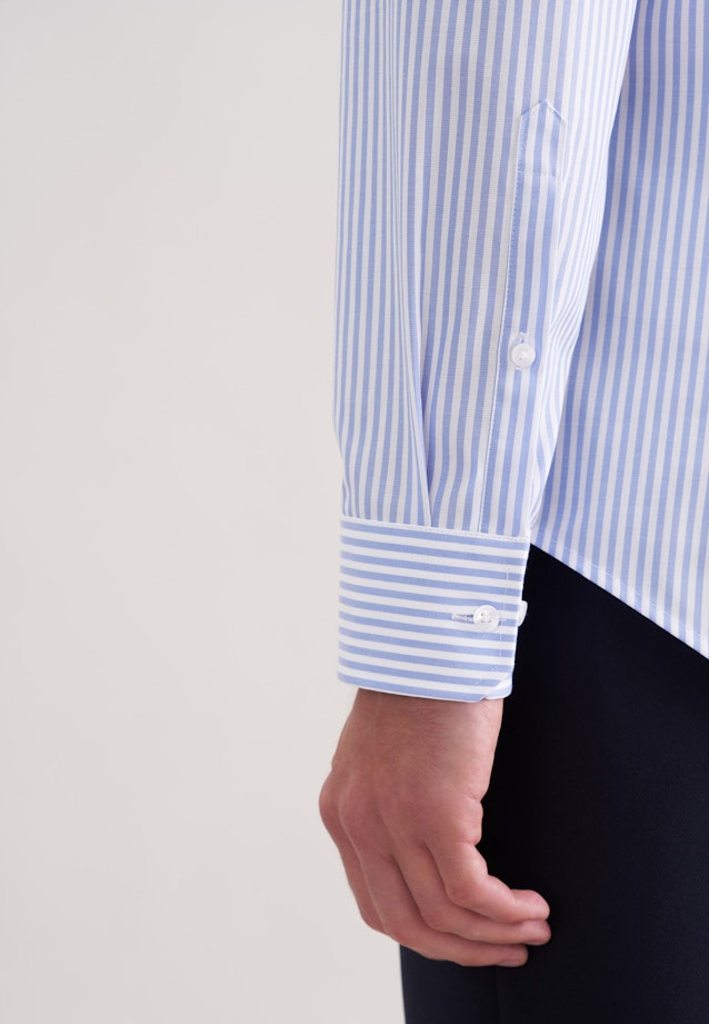 Slim Business Hemd Uni in Mittelblau |  Seidensticker Onlineshop