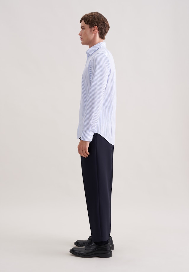 Slim Business Hemd Uni in Mittelblau |  Seidensticker Onlineshop